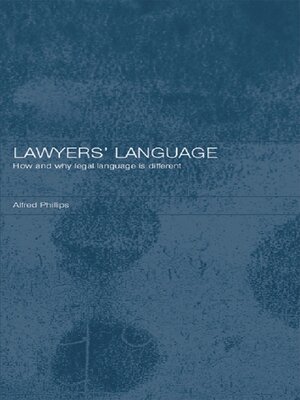 cover image of Lawyers' Language